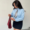 Bleu cravat shirt