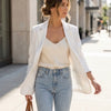 Ivory linen Elegance Blazer