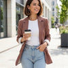 Brown linen Elegance Blazer (Copy)