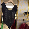 Lycra black body with strass