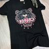 Kenzo black tshirt pink tiger