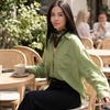 Olive Mood Oversized Blouse