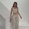 Zeo basic barrel jeans